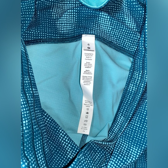 Lululemon Speed Up Teal Leggings - Picture 9 of 9
